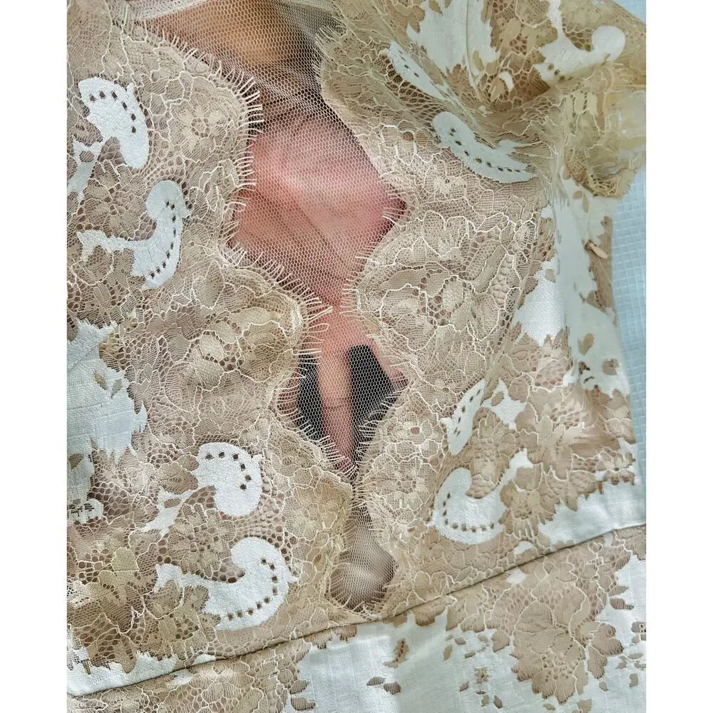 STORIA lace, mini, sheer mesh, cocktail dress S